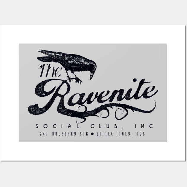 The Ravenite Social Club // Gotti Mob Mafia NYC Wall Art by darklordpug